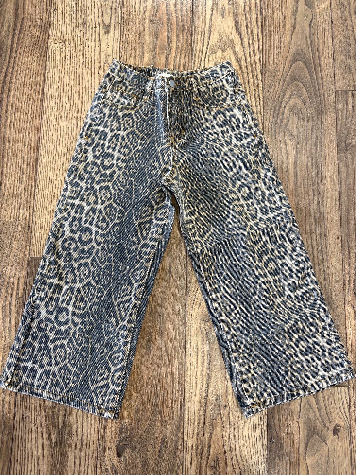 Girls Leopard Jeans