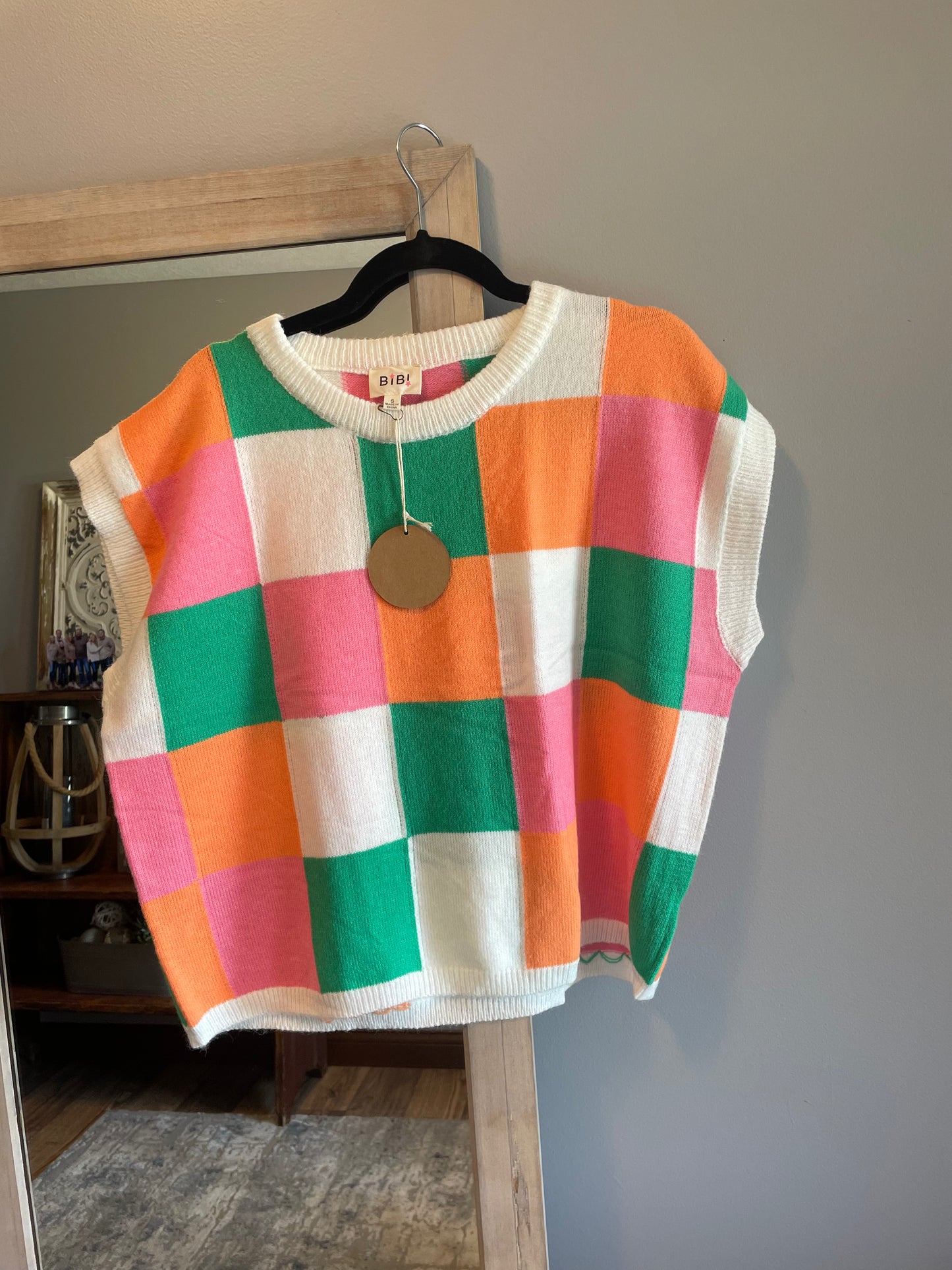 Checker Sweater Vest