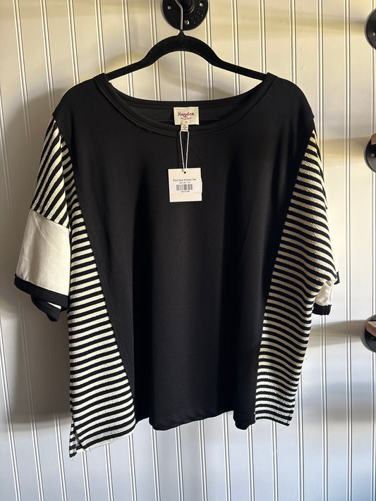Plus Size Striped Tee