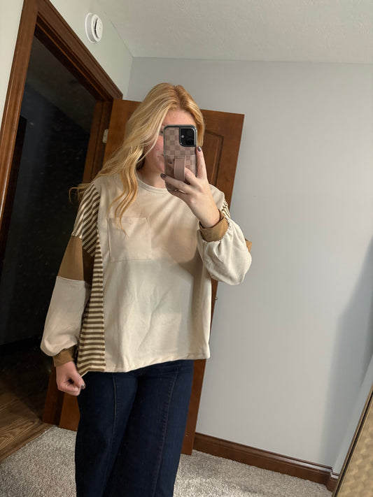 Striped Colorblock Top