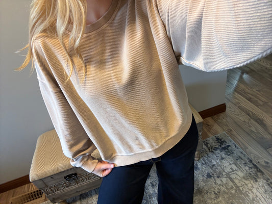 Cropped Vintage Pullover