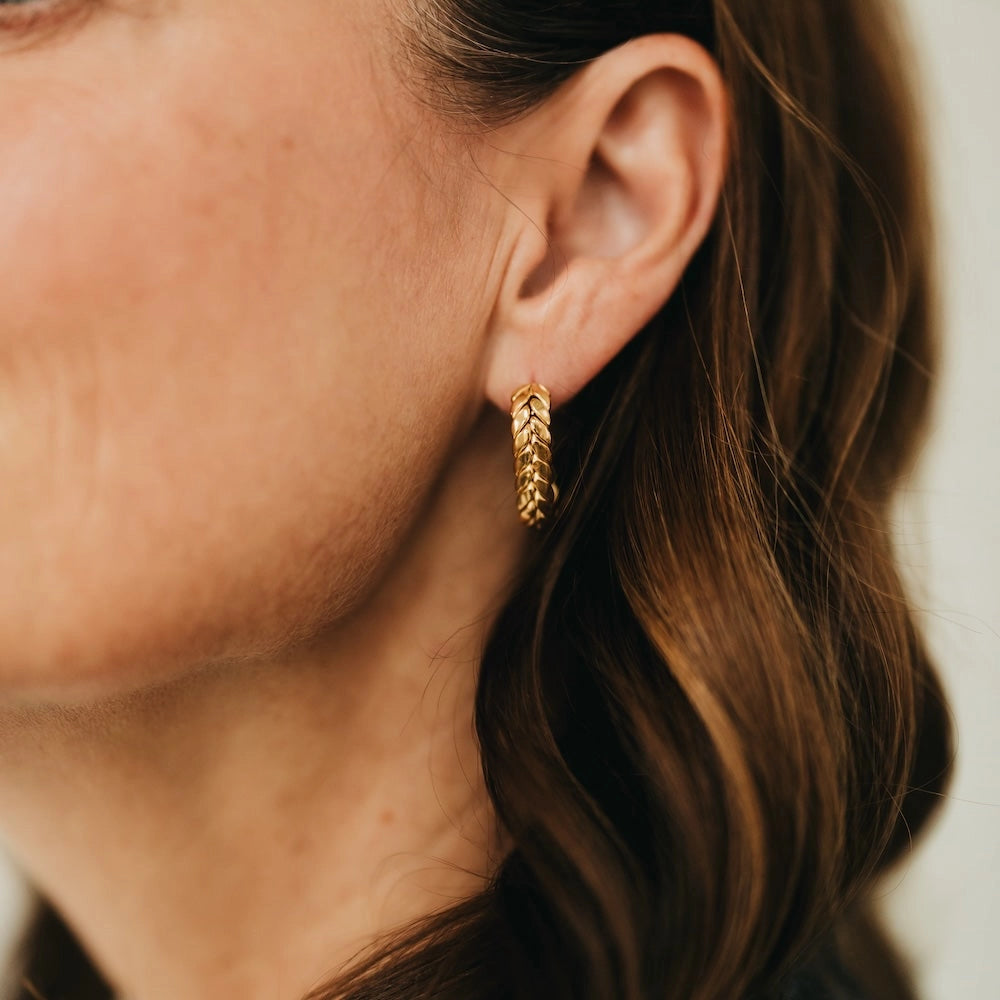 Braided Hoop Earrings